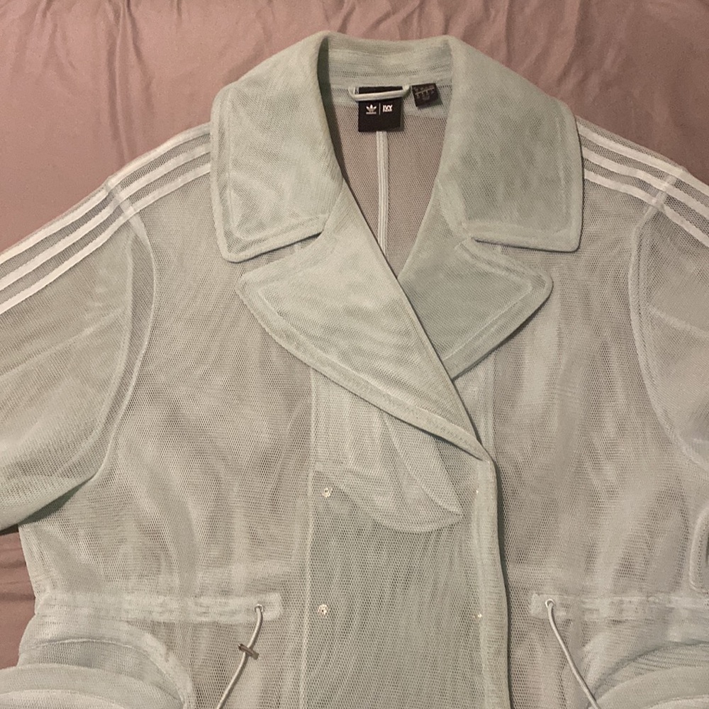 Adidas / Ivy Park Green Tint Mesh Jacket - Picture 6 of 16